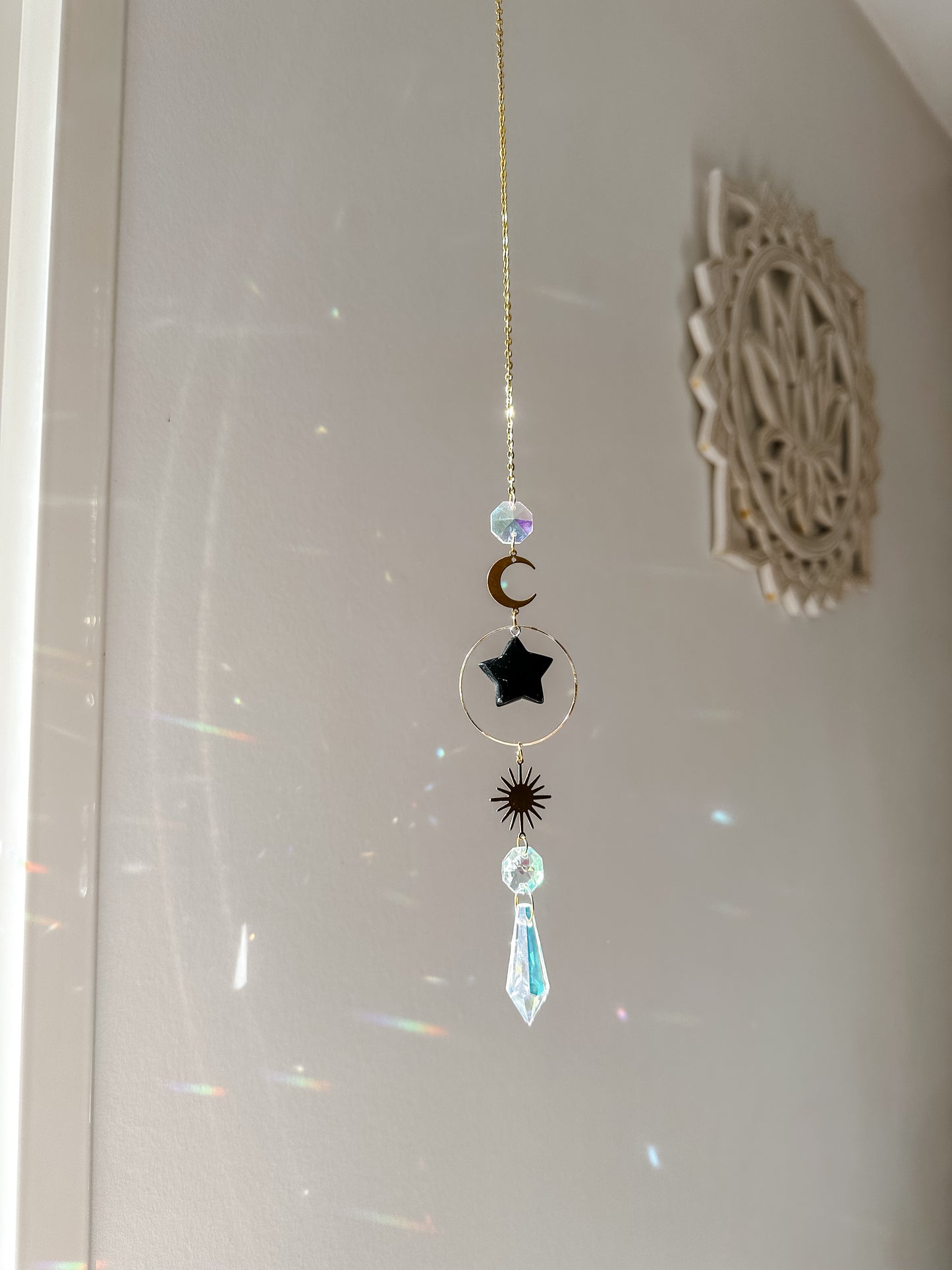 Attrape-Soleil Étoile en Obsidienne Noire ⚫