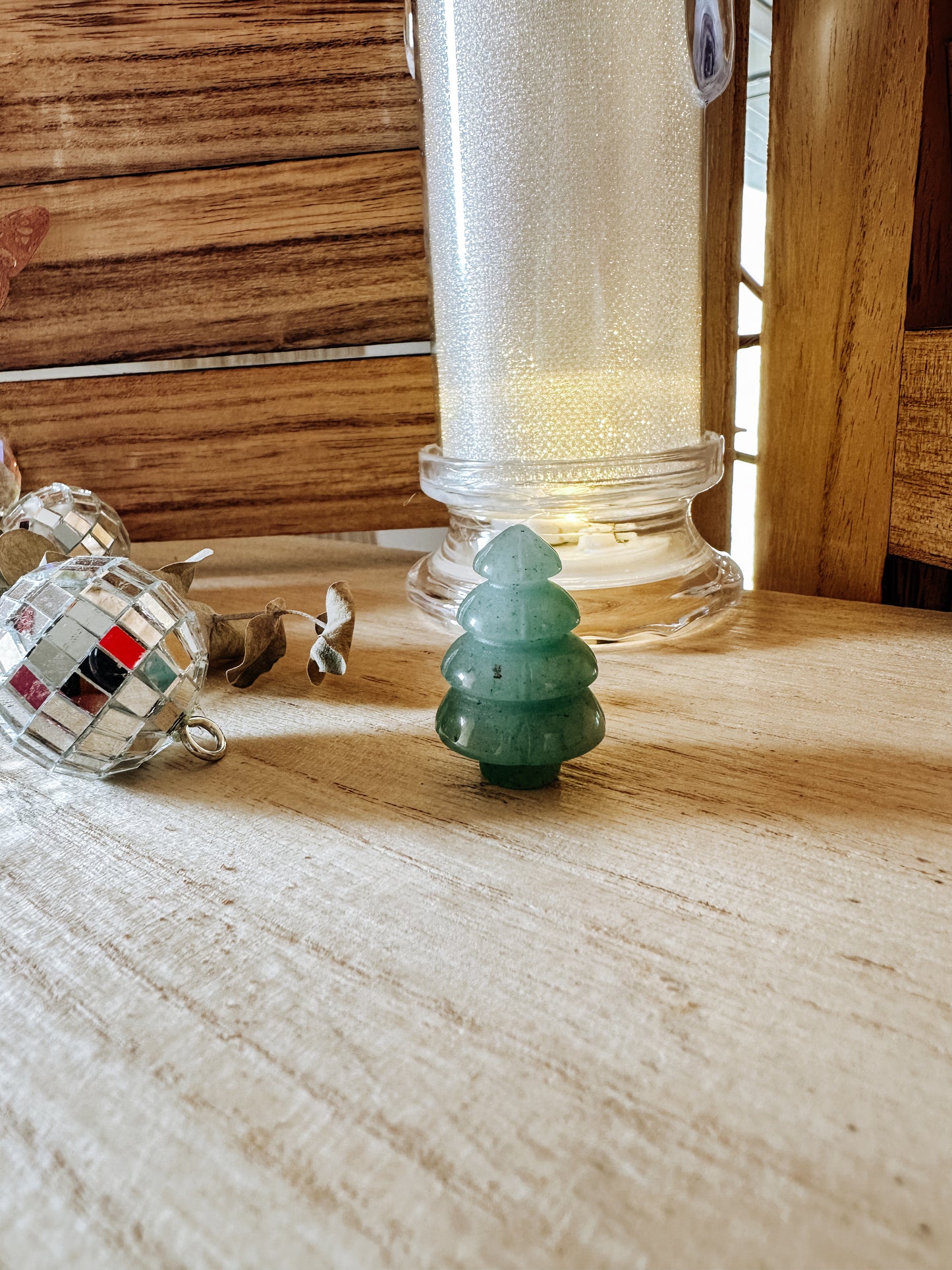 Sapin en Aventurine Verte – Chance et Harmonie Naturelle 🌿🌲