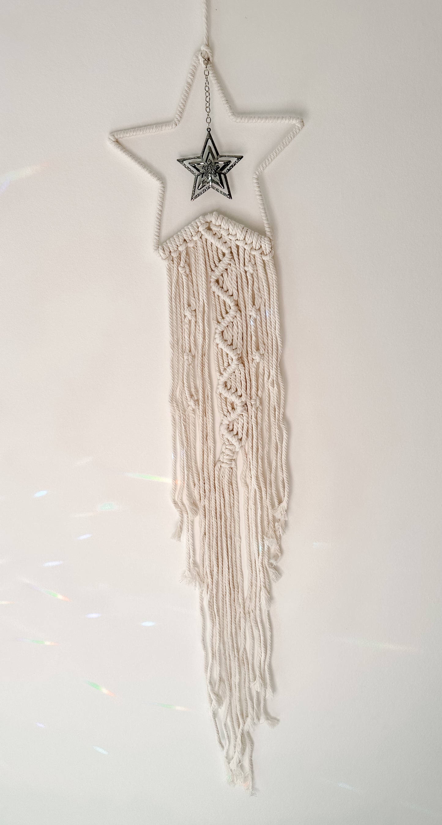 Attrape-Rêves Étoile en Macramé Bohème