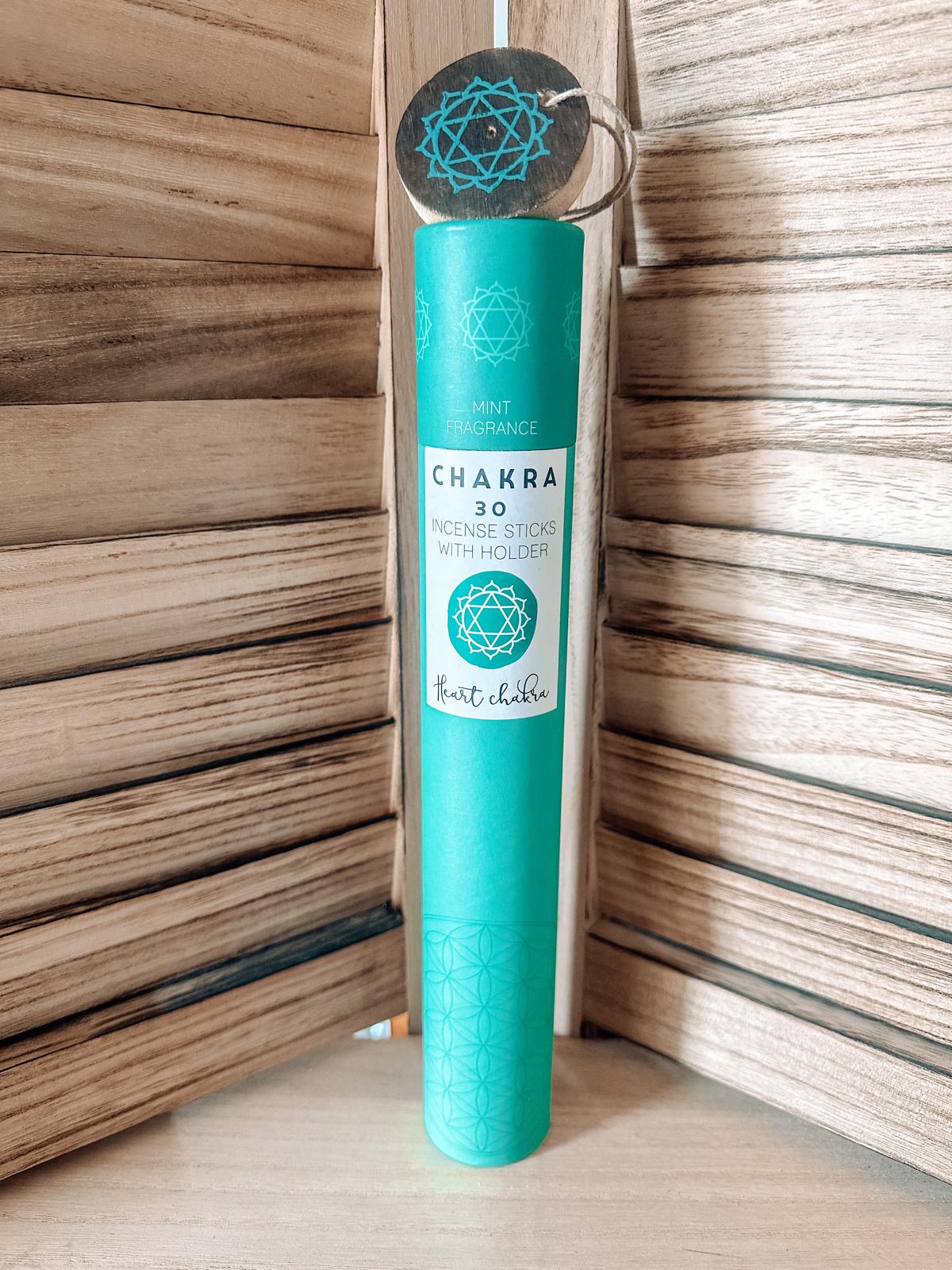 Bâtonnets d'Encens Chakra du Cœur : Parfum Menthe