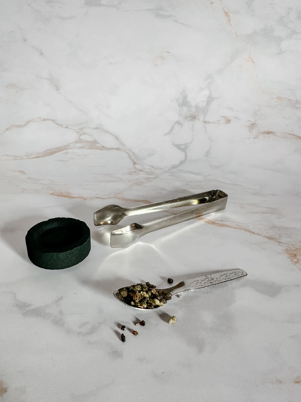 Ensemble de Pince et Cuillère pour Résine et Charbon | Accessoires Essentiels pour Encensoirs