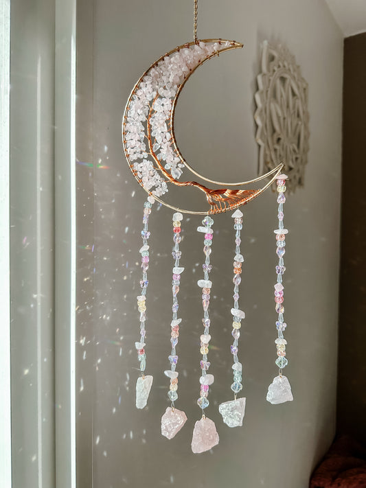 Attrape-Soleil – Lune en Quartz Rose