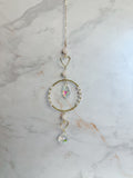 Attrape-soleil Cœur & Quartz Rose – Cristal Feng Shui
