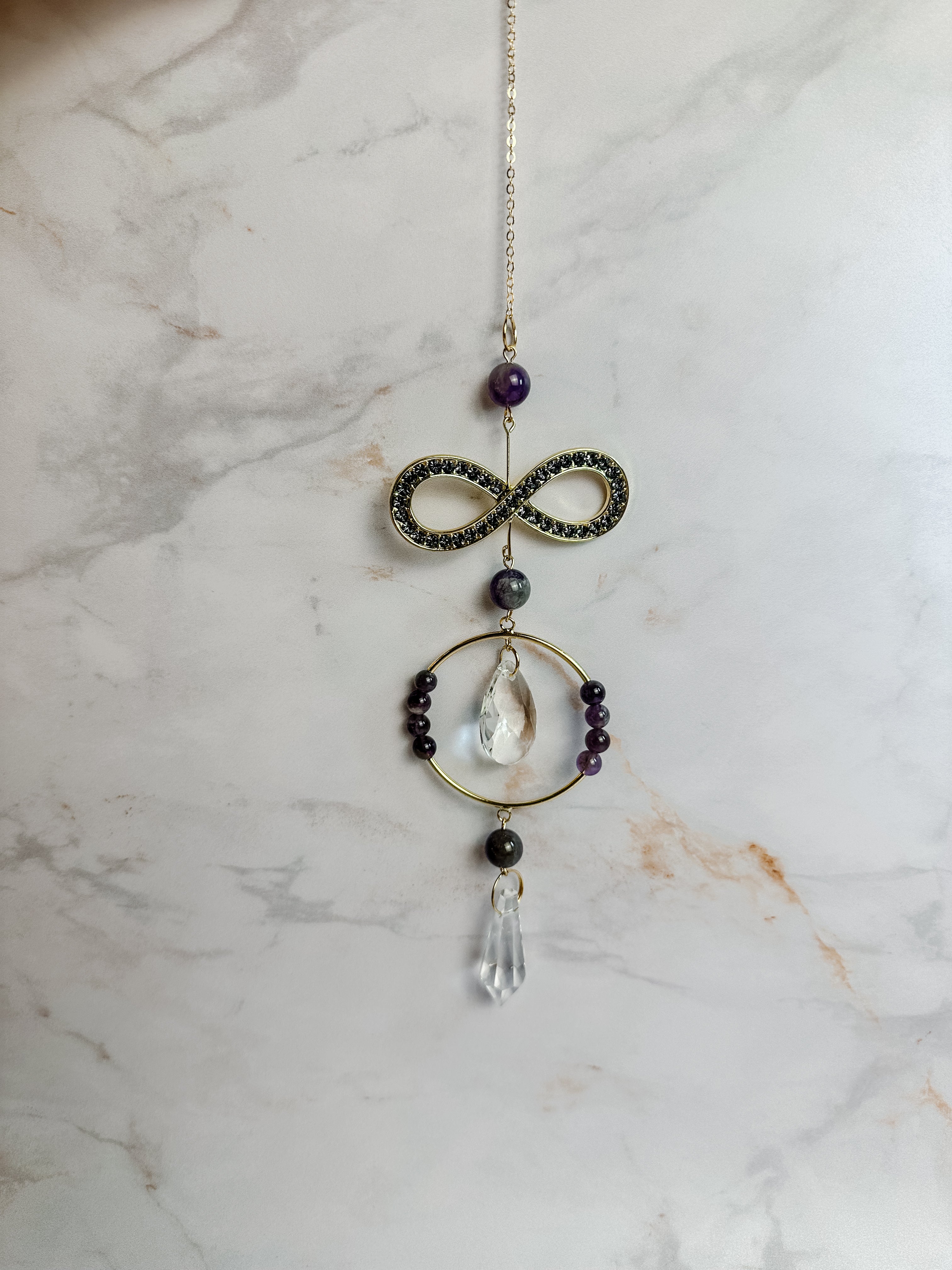 Attrape-soleil Infini & Améthyste – Cristal Feng Shui