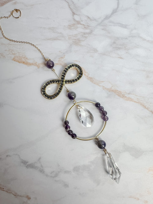 Attrape-soleil Infini & Améthyste – Cristal Feng Shui
