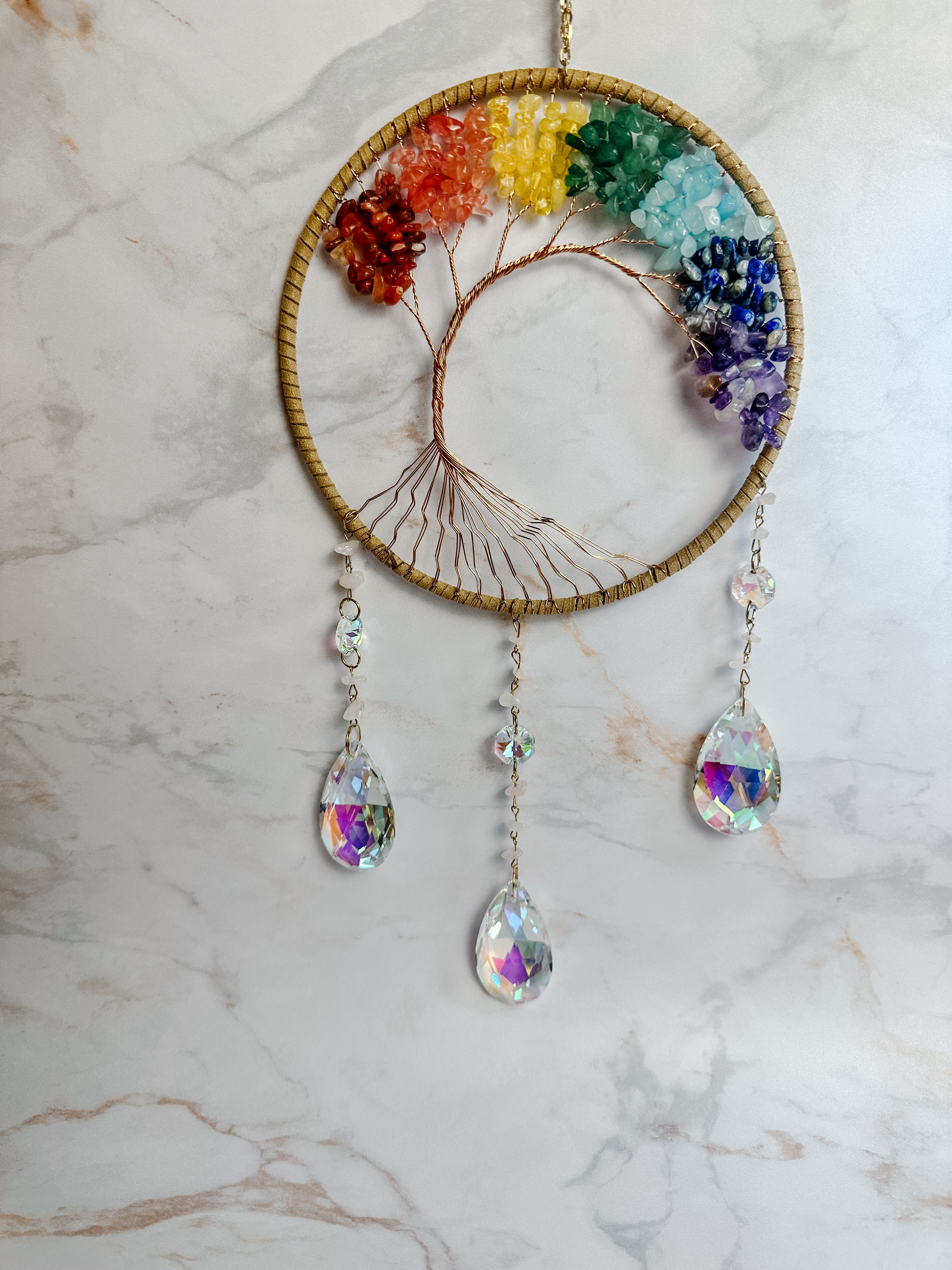 Attrape-soleil Arbre de Vie 7 Chakras – Cristaux Feng Shui
