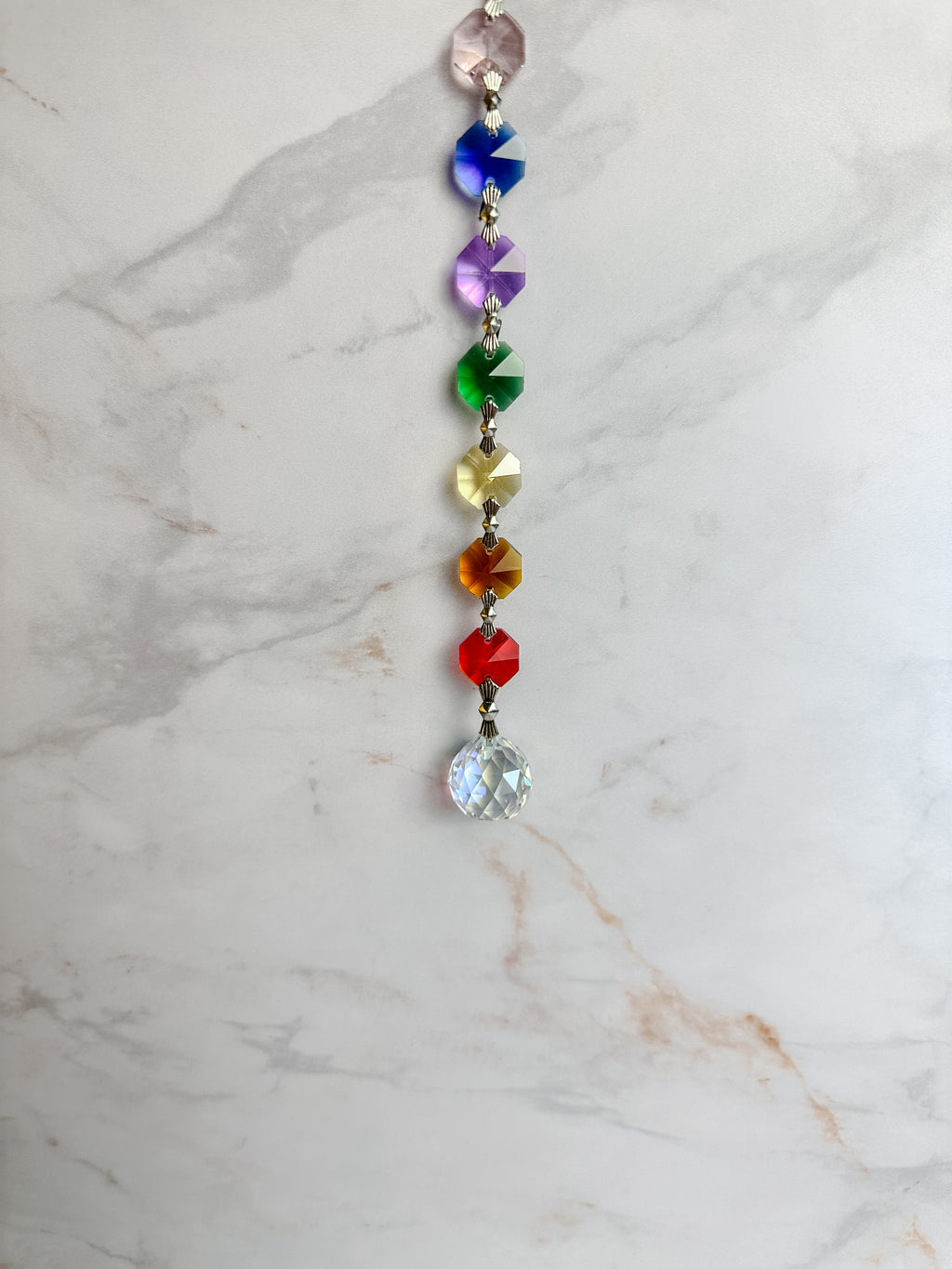 Attrape-soleil Cristaux Chakra – Suspension Lumineuse Feng Shui