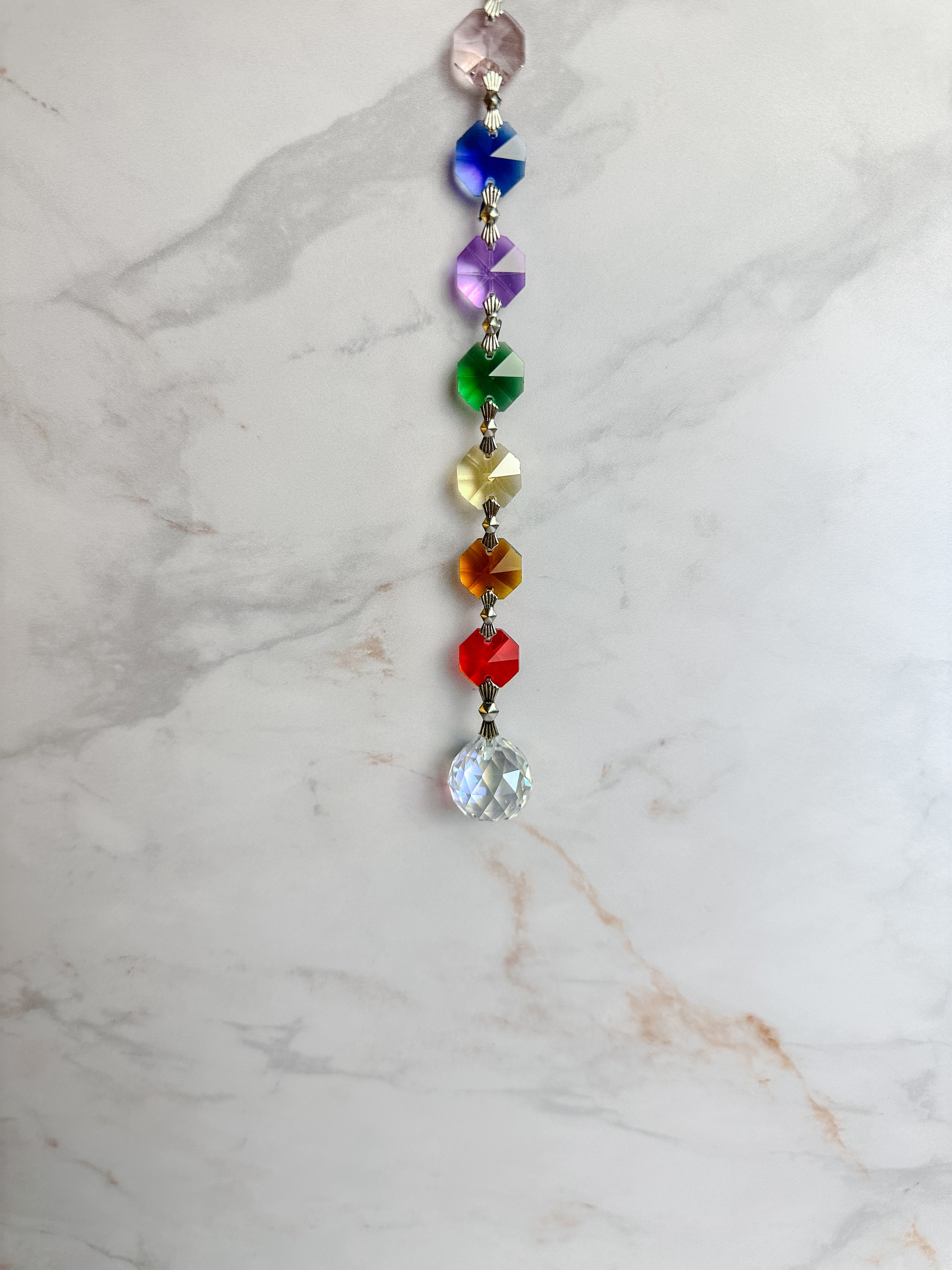 Attrape-soleil Cristaux Chakra – Suspension Lumineuse Feng Shui