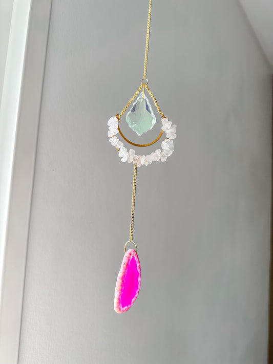 Attrape-Soleil – Éclat de Quartz Rose et Douceur Lunaire