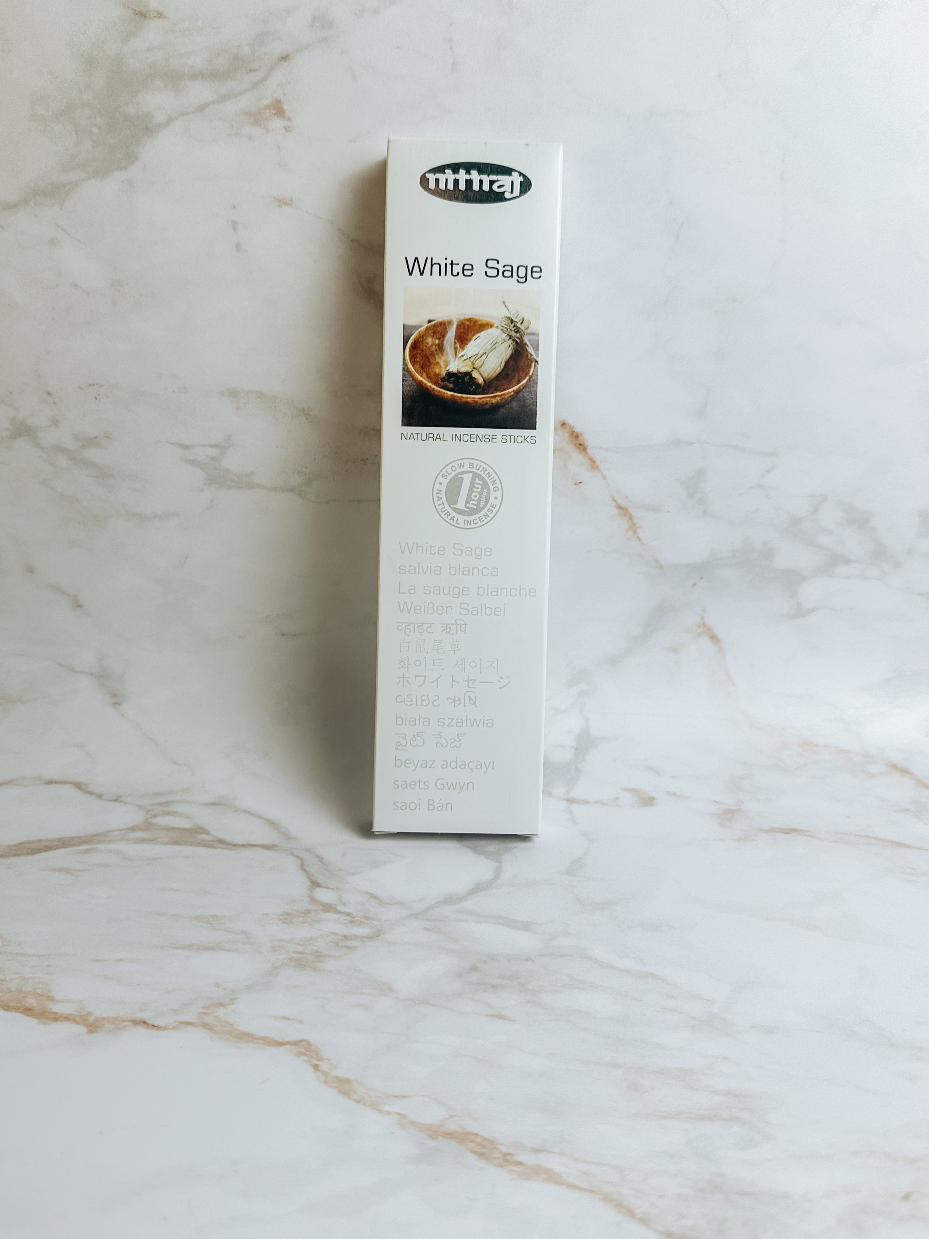 Encens Naturel Nitiraj – Sauge Blanche | Purification énergétique