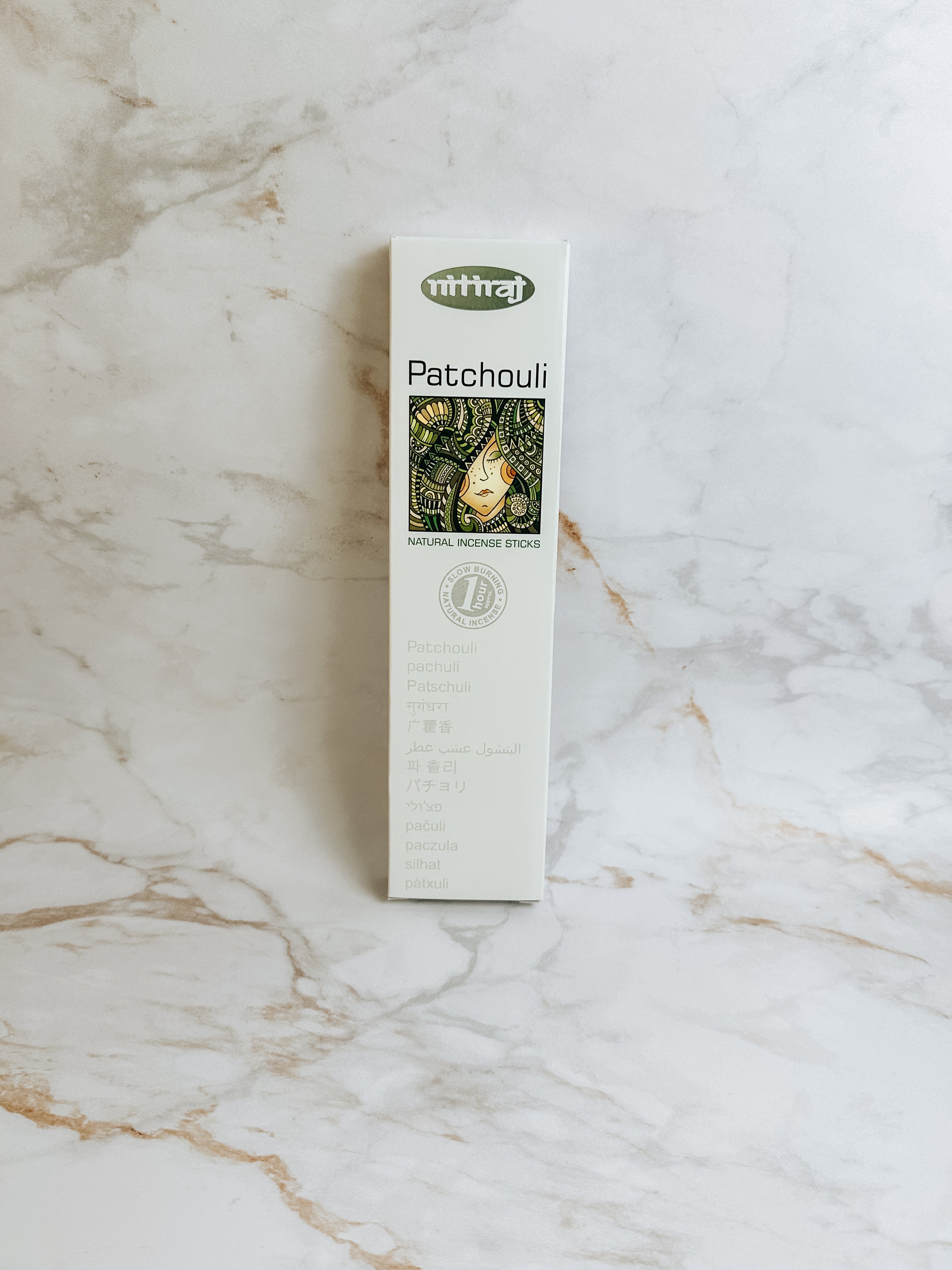 Encens Naturel Nitiraj – Patchouli | Ancrage & Chaleur