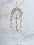 Attrape-Soleil Arbre de Vie & Quartz Rose – Douceur & Lumière