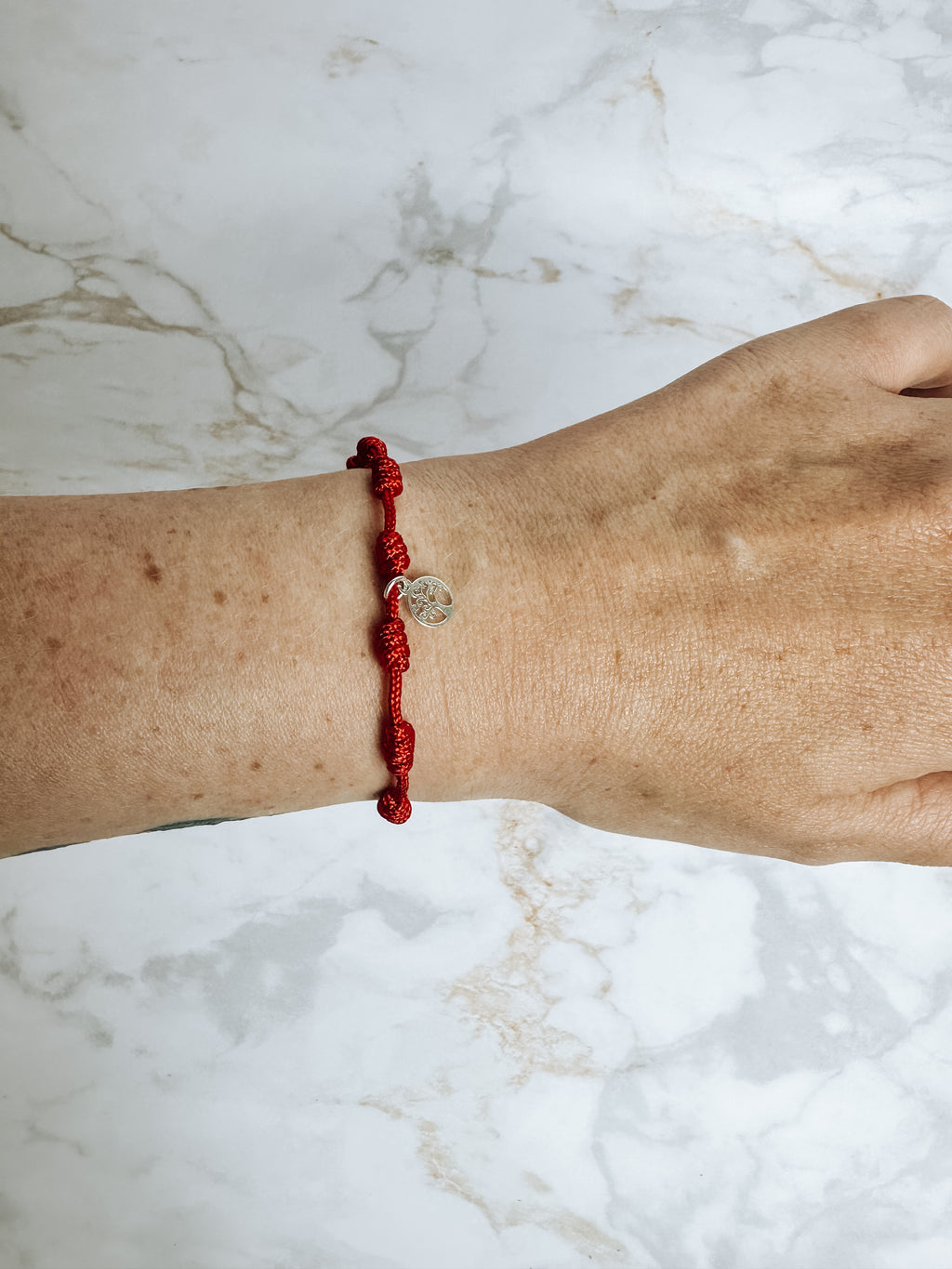 Bracelet 7 Nœuds de Protection – Arbre de Vie en Argent