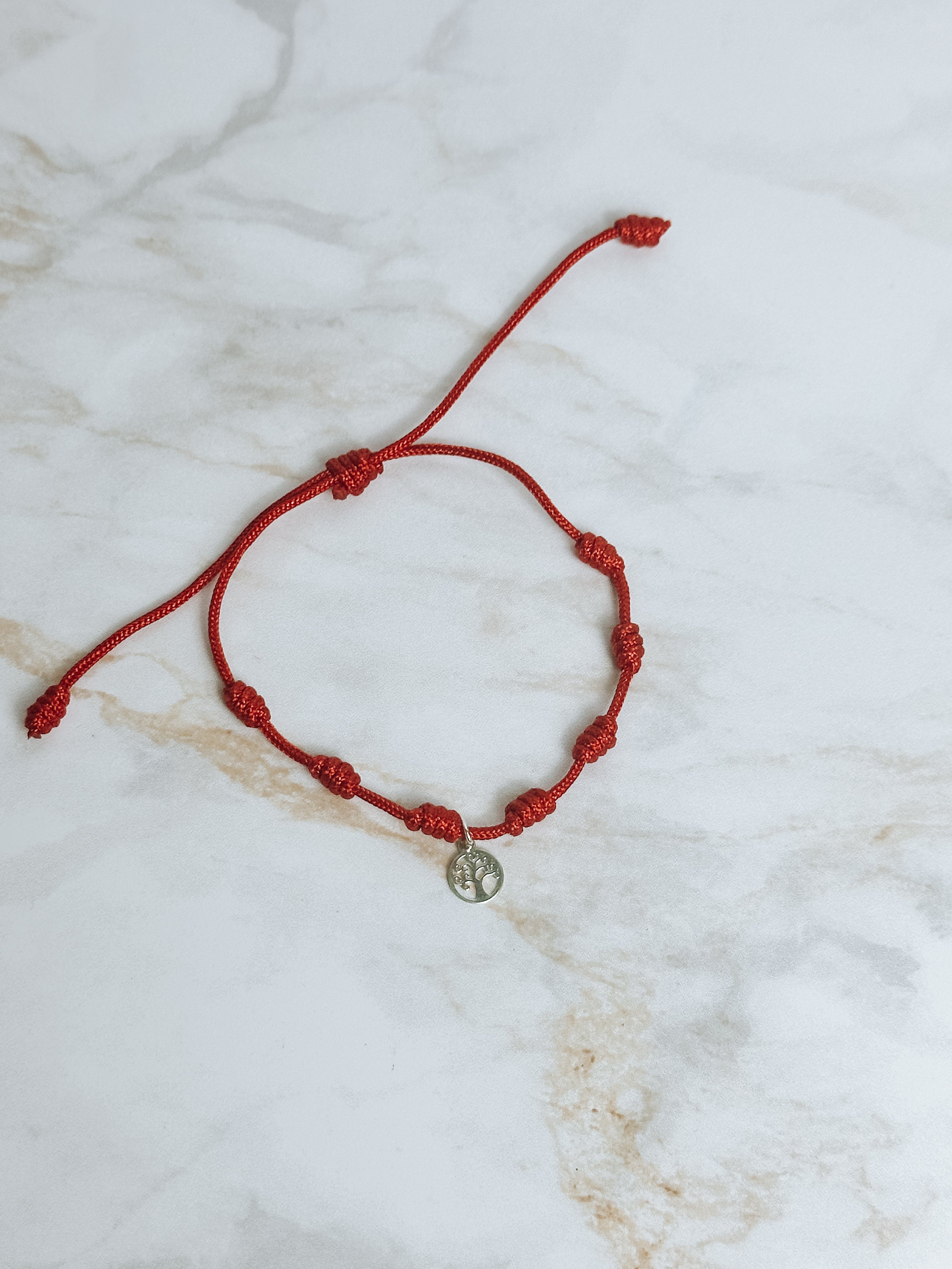 Bracelet 7 Nœuds de Protection – Arbre de Vie en Argent