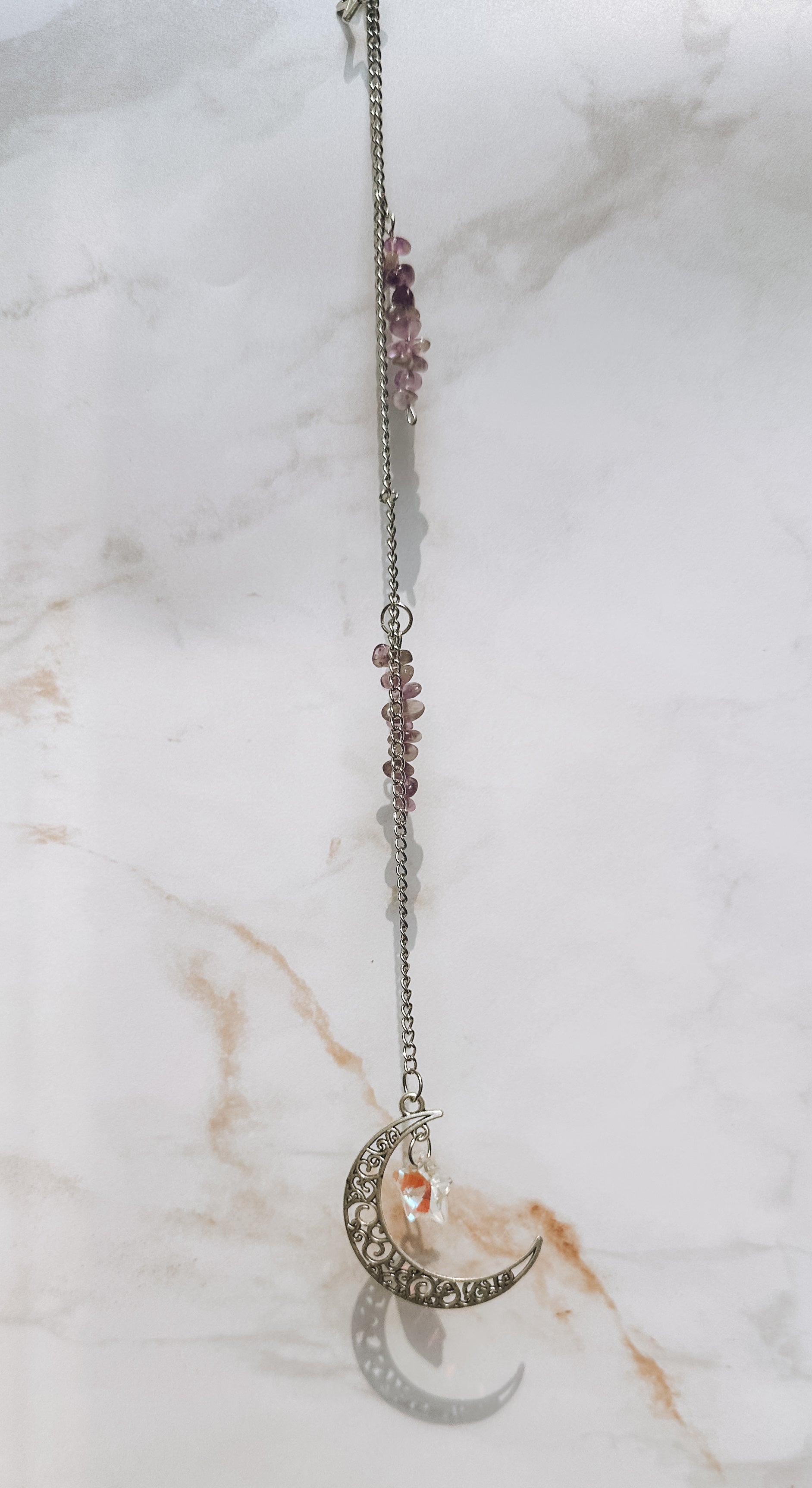 Attrape-soleil Lune Mystique & Améthyste 🌙✨