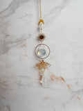 Attrape-soleil Papillon de nuit, lune & cristal