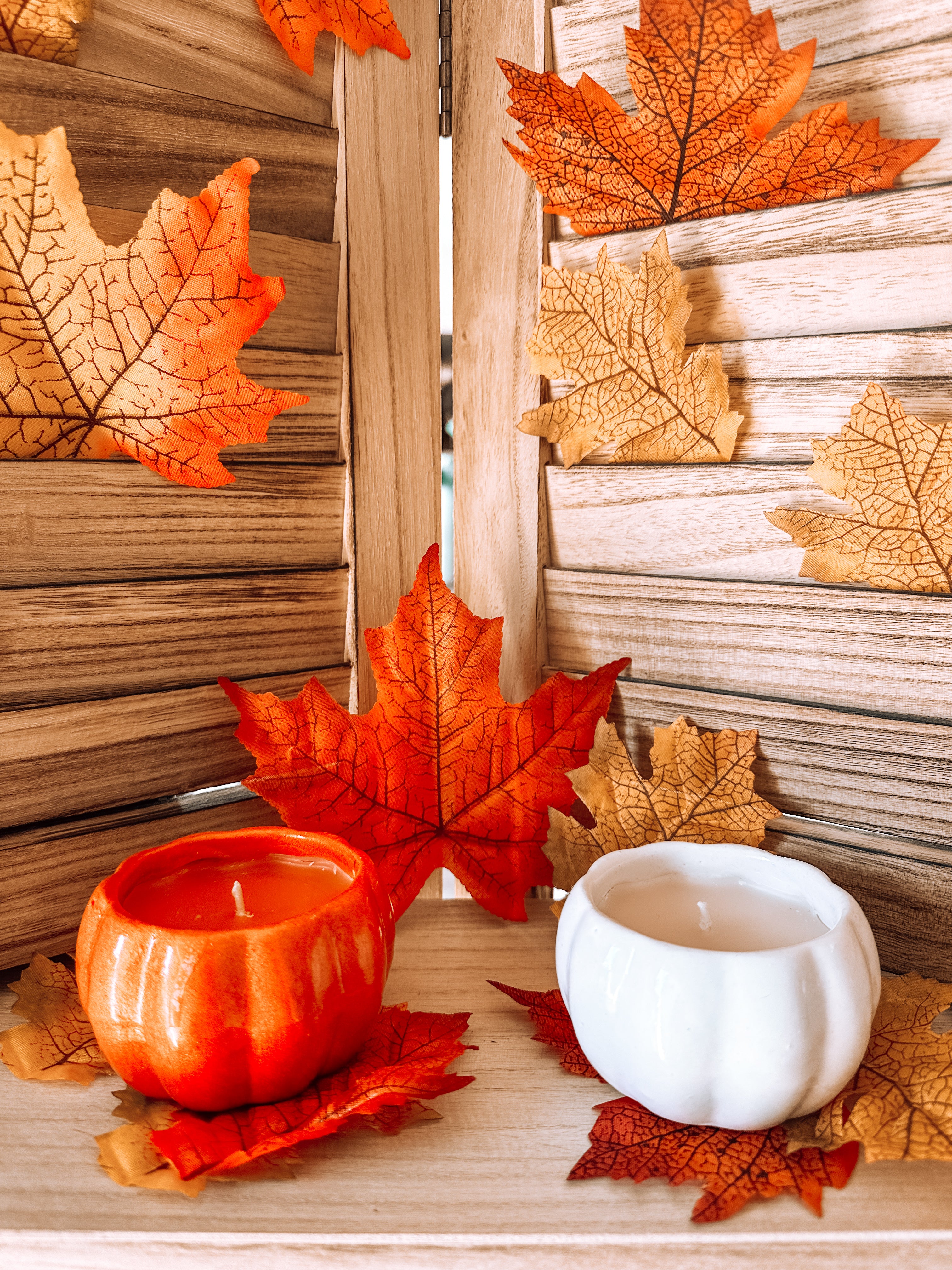 Bougie à la Citrouille et aux Épices en Céramique - Orange - Collection Capsule d'Automne