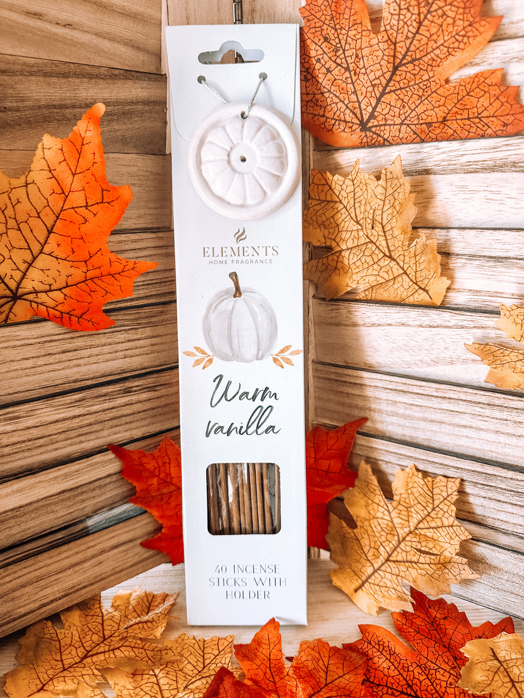 Encens Végétalien Warm Vanilla pour l'Automne