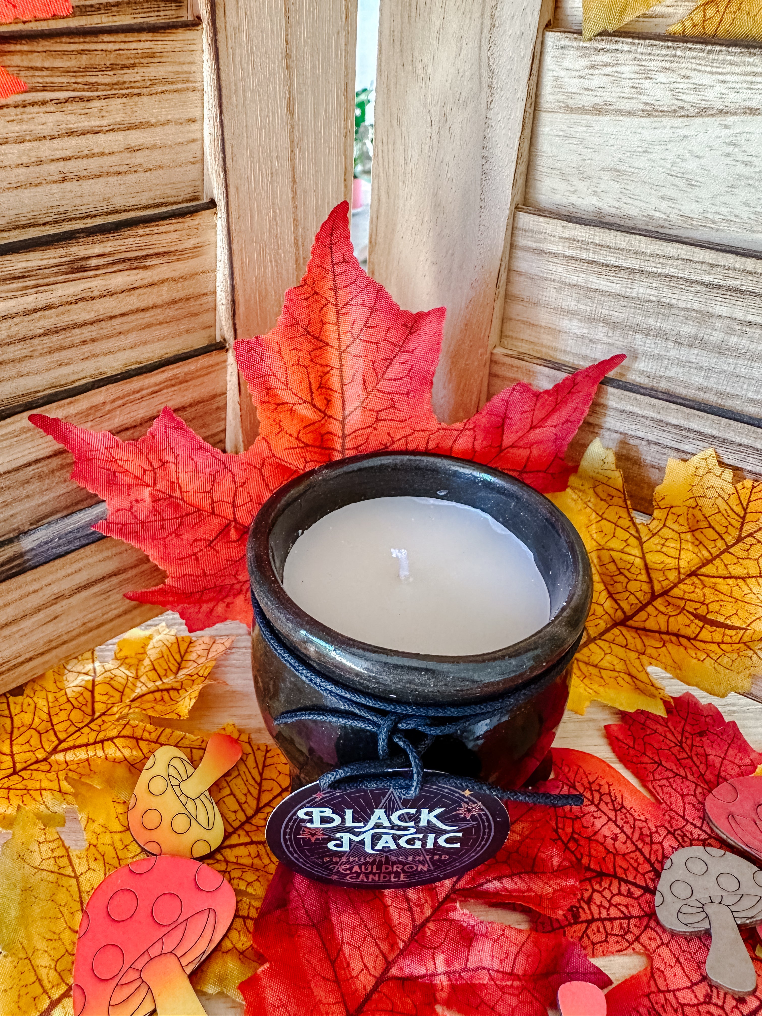 Bougie Chaudron à l'Orange Sanguine et Jasmin – Bonheur