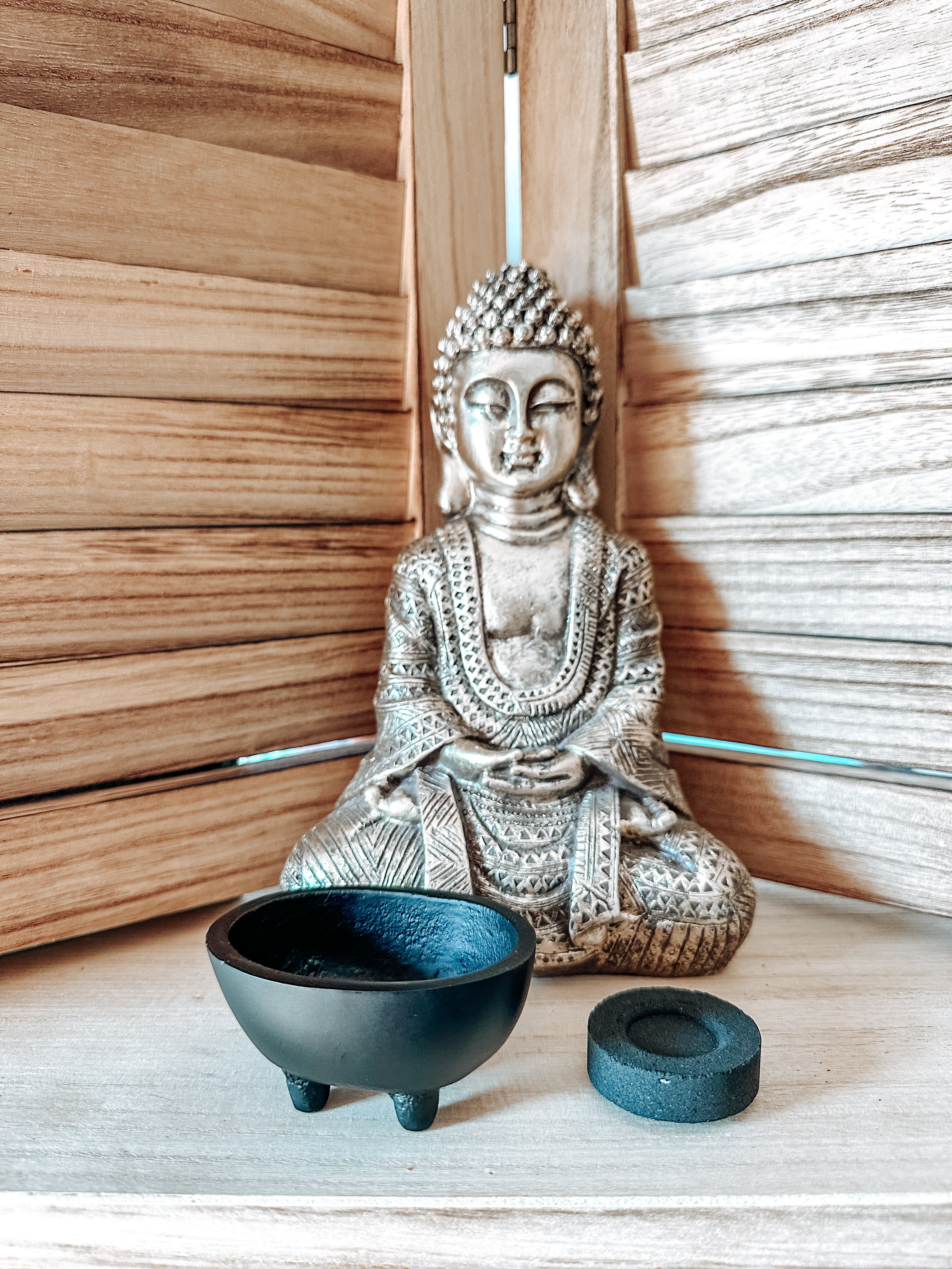 Brûleur d'Encens / Bol à Offrandes en Fonte - Ovale