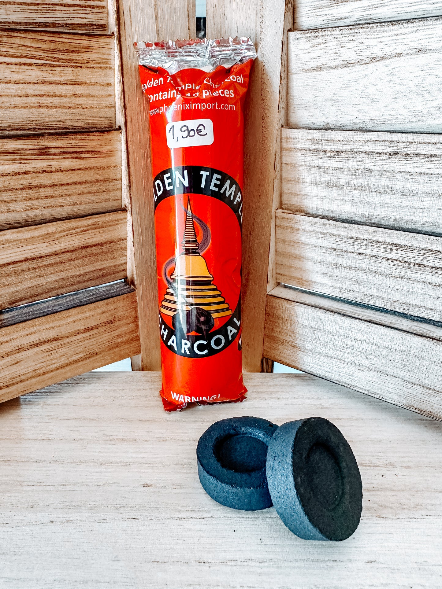 Charbon de Bois en Pastilles pour Encens - Paquet de 10