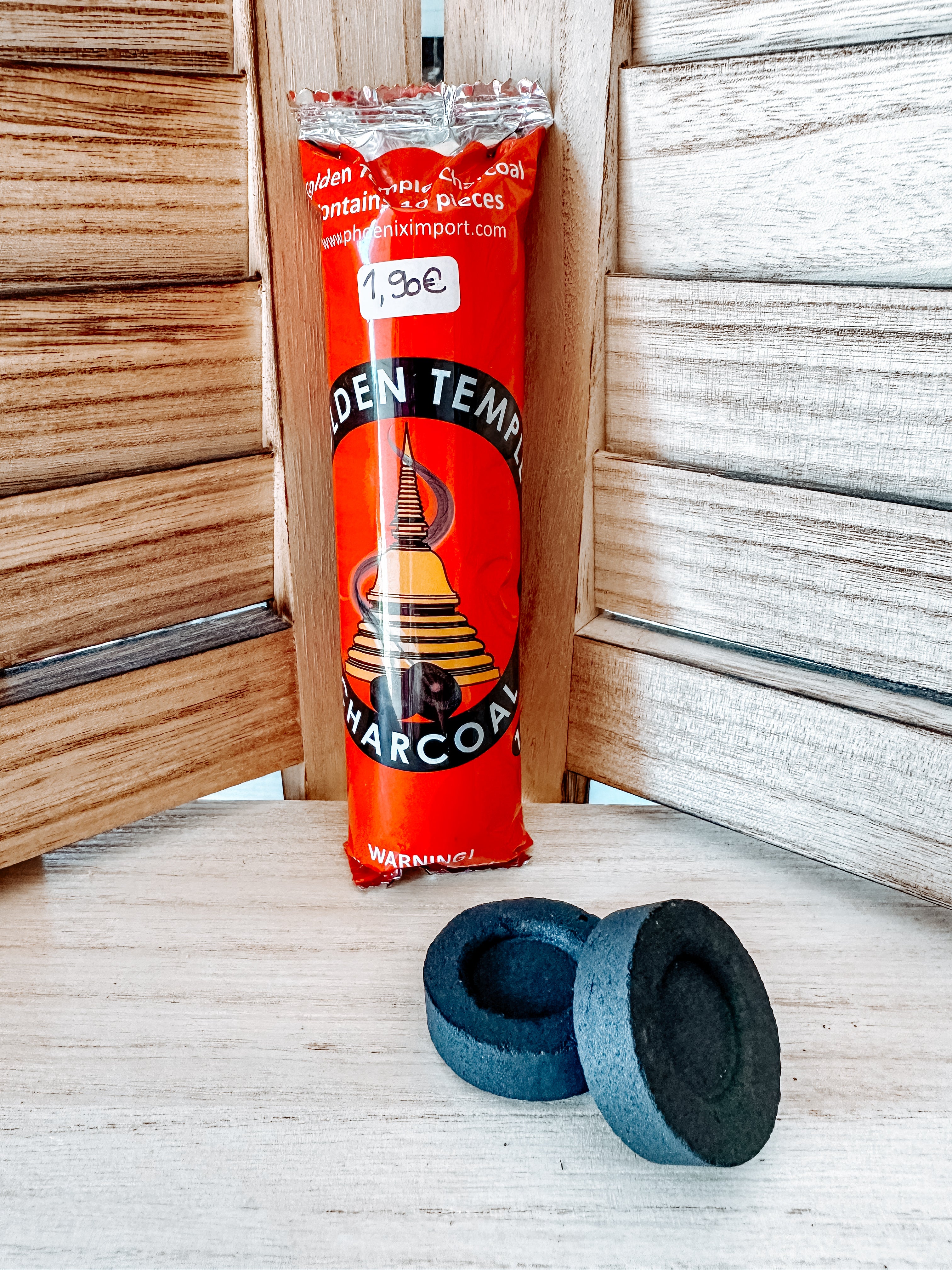 Charbon de Bois en Pastilles pour Encens - Paquet de 10