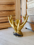 Porte-encens en Polyrésine - Mains Lotus Mudra