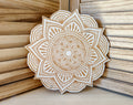 Grille Flower Mandala en Bois de Peuplier : Élégance et Harmonie