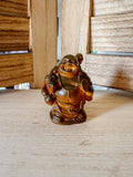 Petit Bouddha en Polyrésine Effet Bois : Sérénité et Élégance (modèle 2)