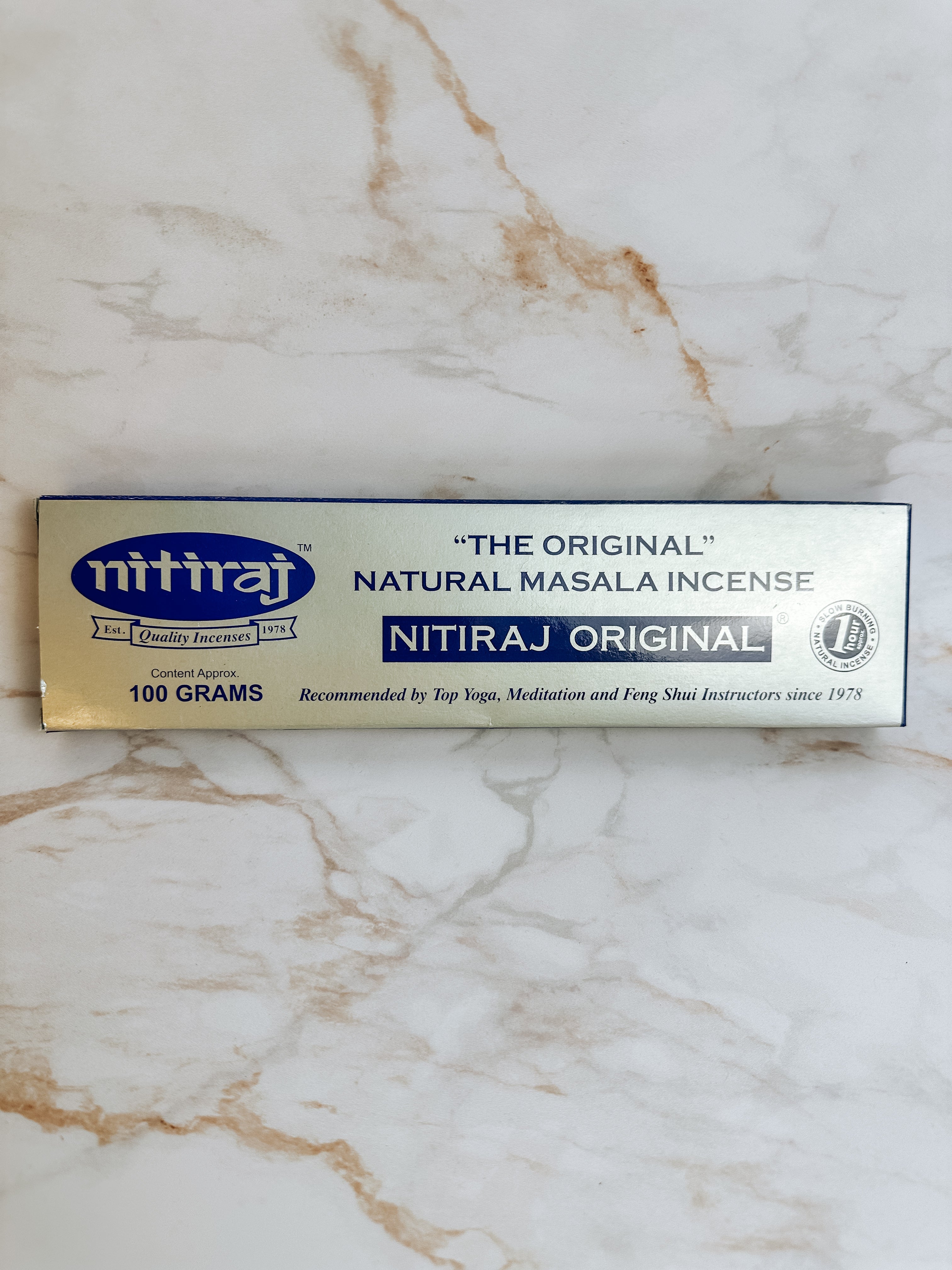 Encens Naturel Nitiraj Original – Purification énergétique des lieux & Feng Shui (100g)