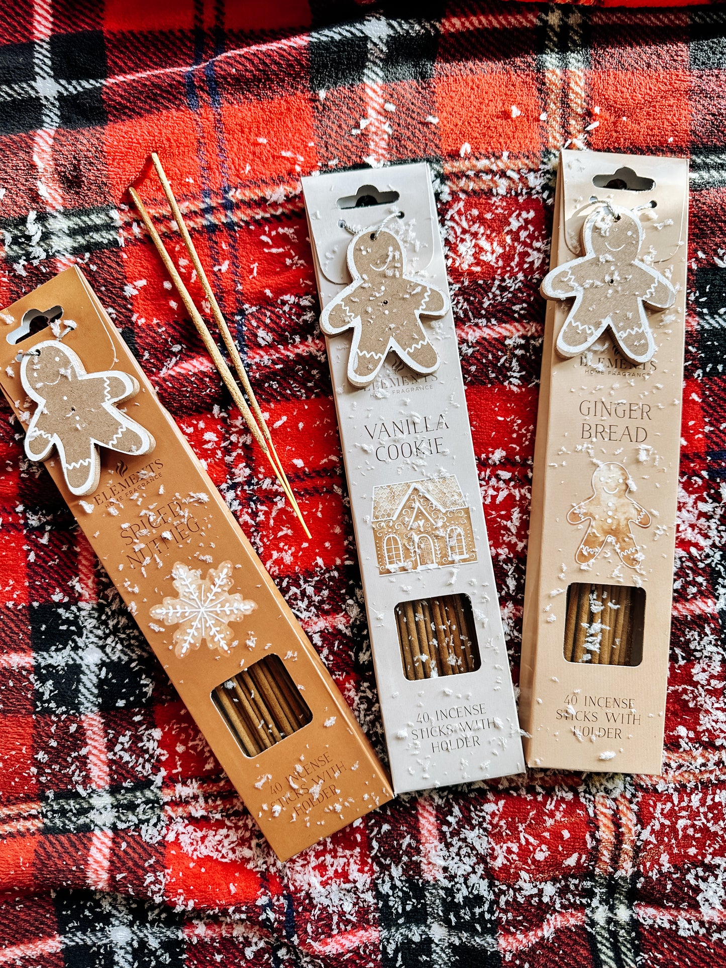 Sachets d'Encens de Noël au Parfum Vanille Cookie - Collection Capsule Noël