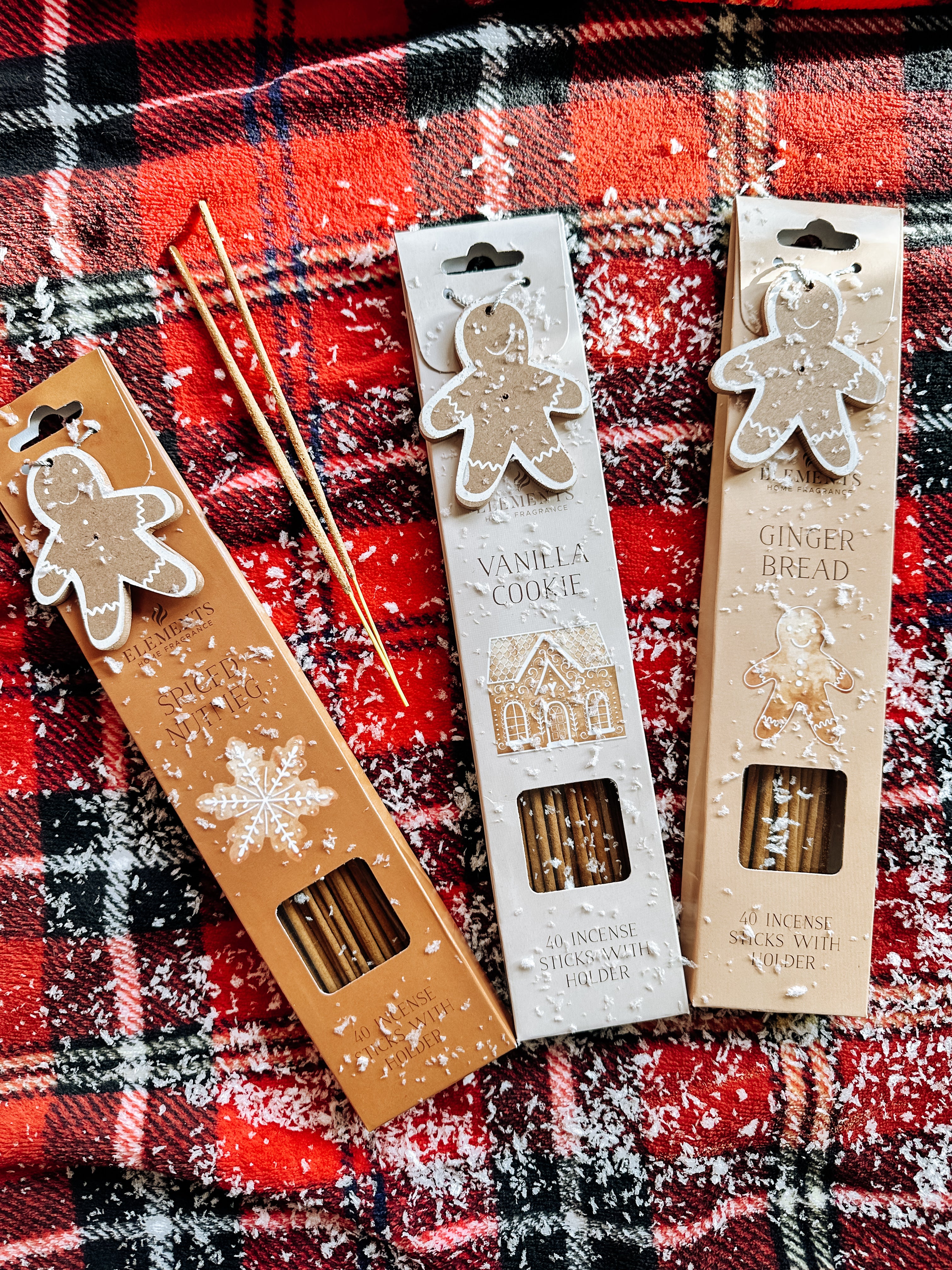 Sachets d'Encens de Noël au Parfum Vanille Cookie - Collection Capsule Noël