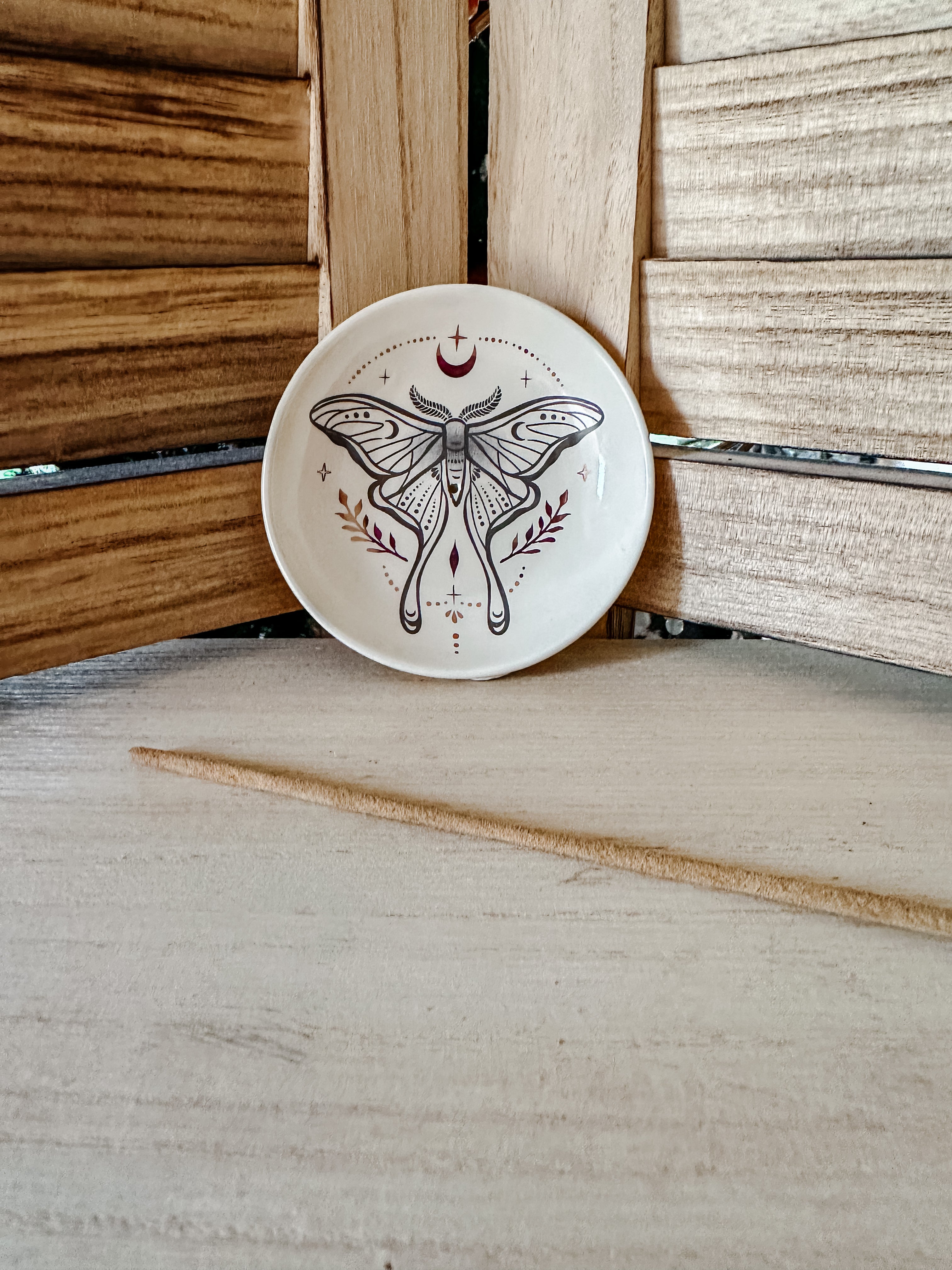 Plat à Encens Papillon de Lune