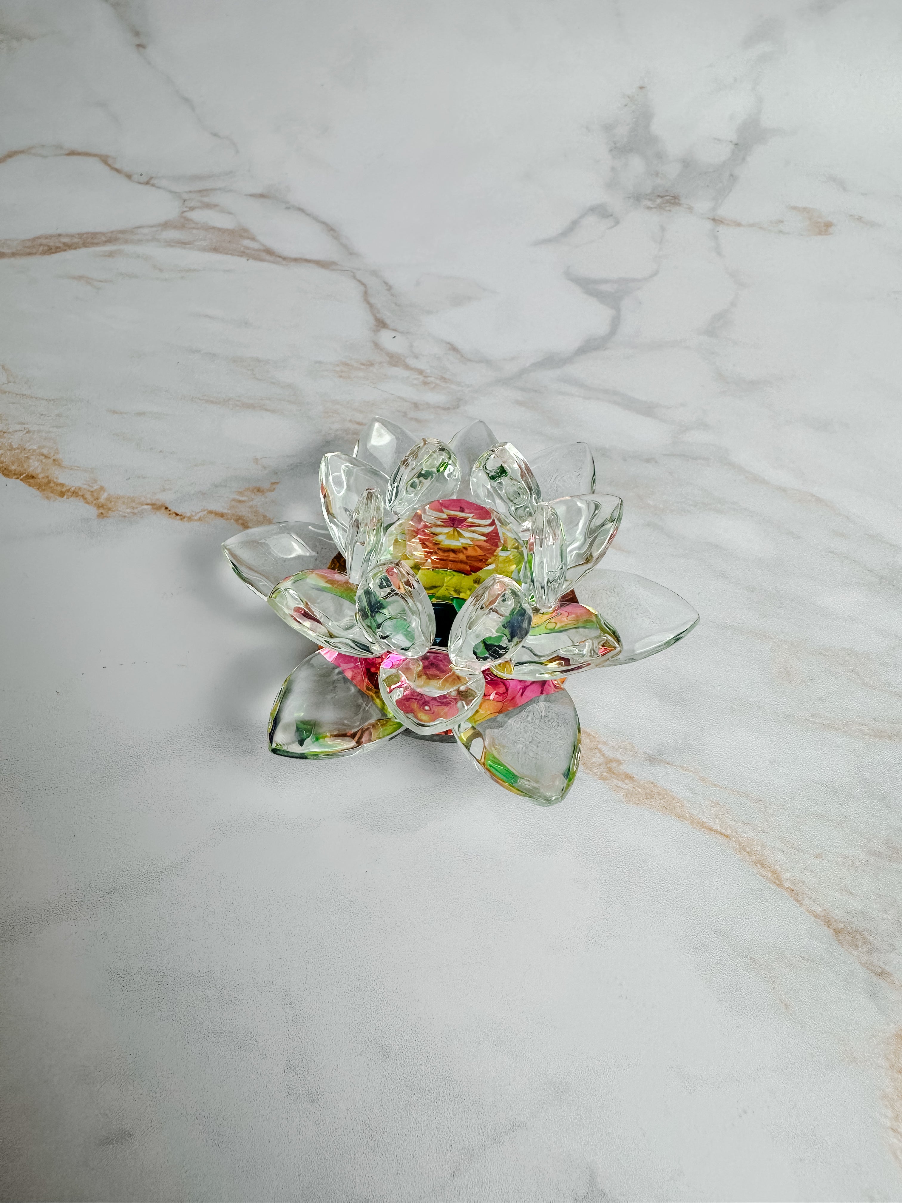 ✨ Fleur de Lotus en Verre – Taille Moyenne (8,5 cm)