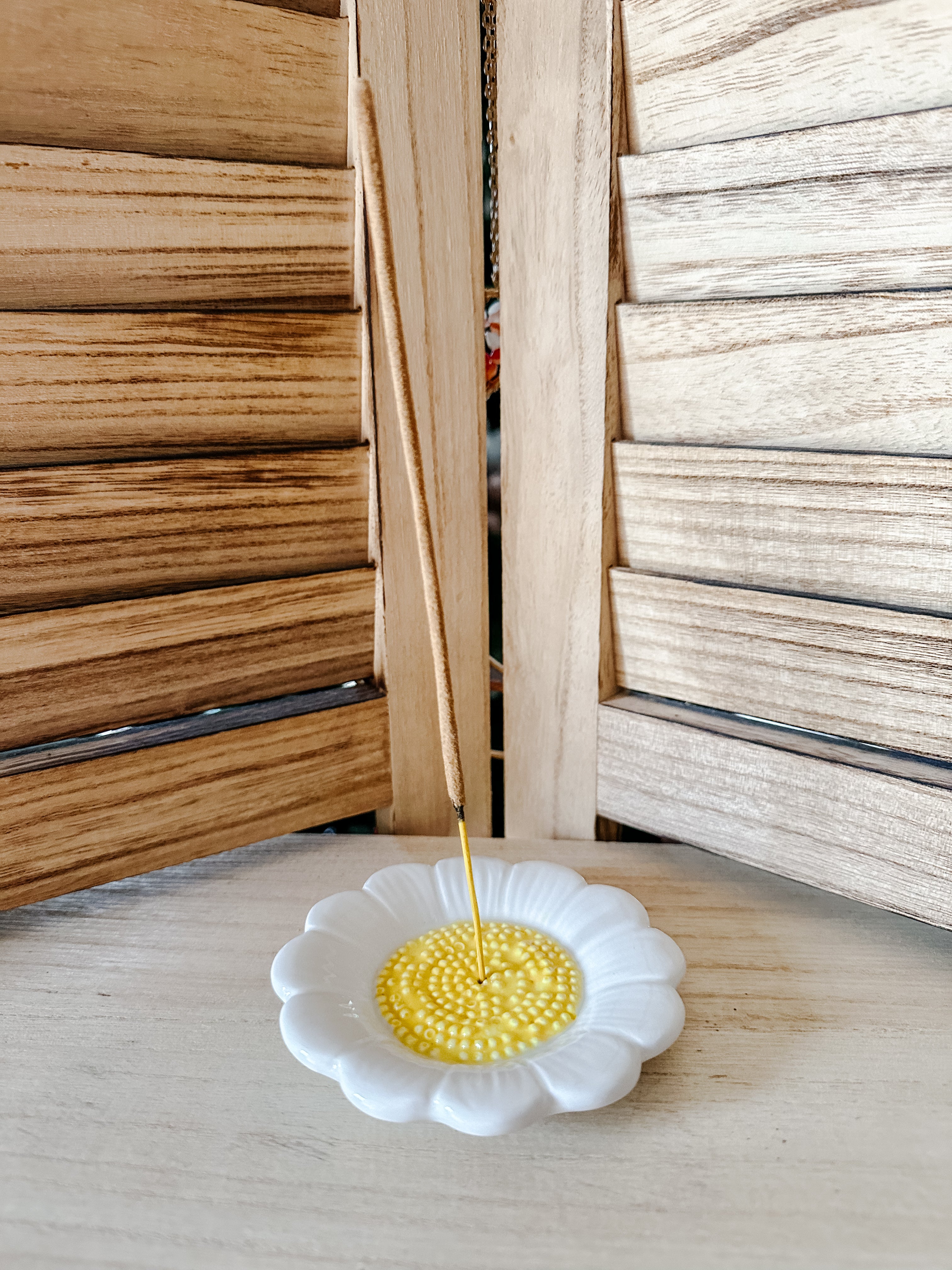 Porte-Encens en Céramique Marguerite