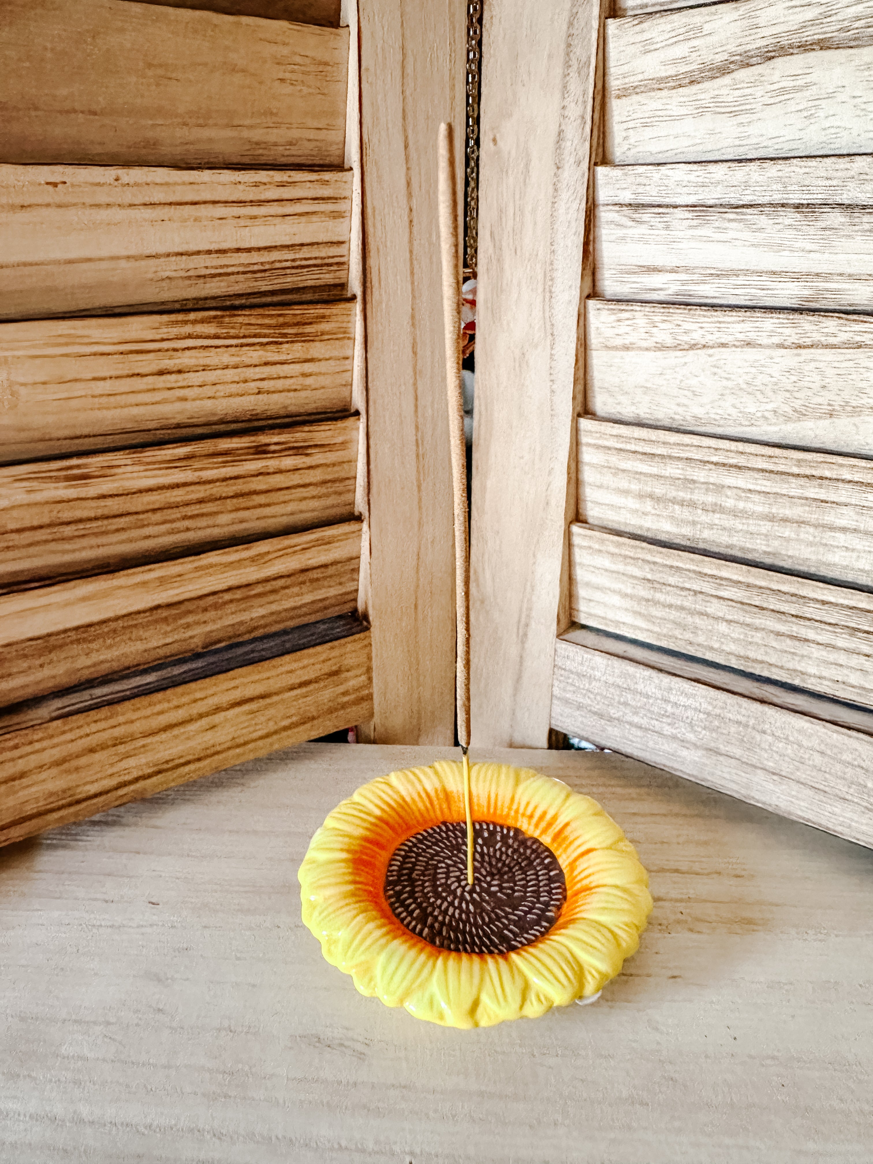 Porte-Encens en Céramique Tournesol