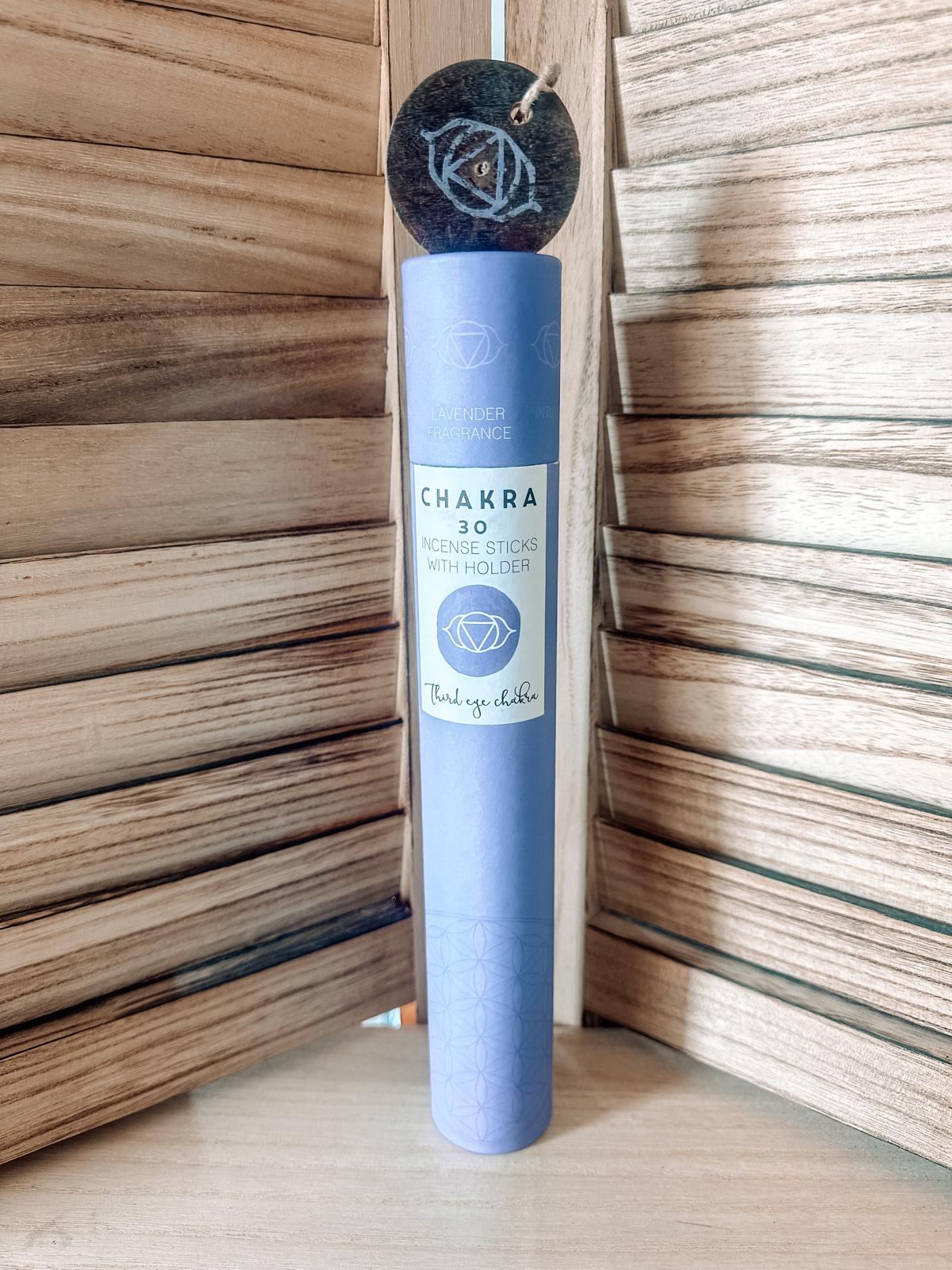 Bâtonnets d'Encens Chakra du Troisième Œil : Parfum Myrtille