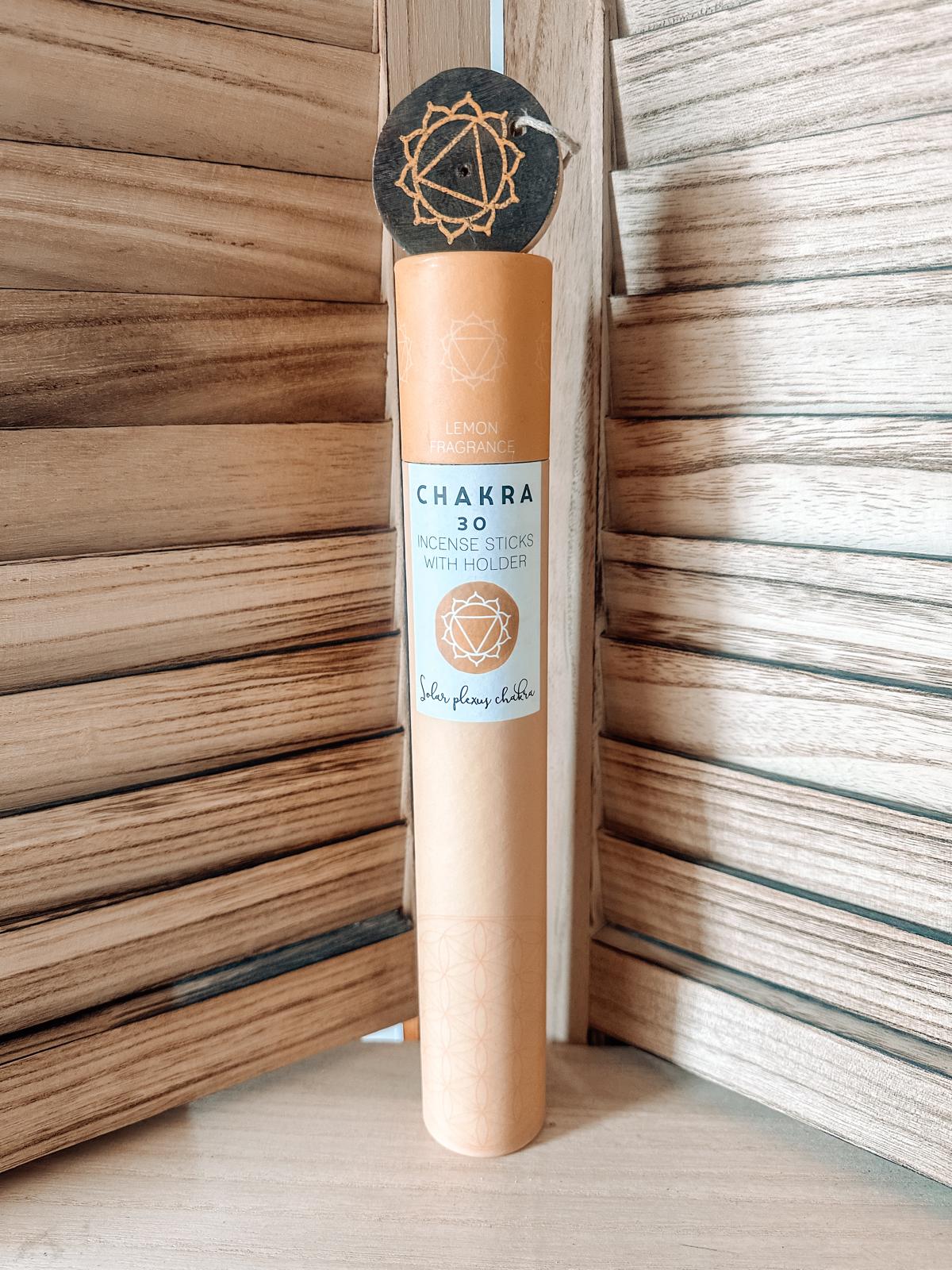 Bâtonnets d'Encens Chakra du Plexus Solaire : Parfum Citron