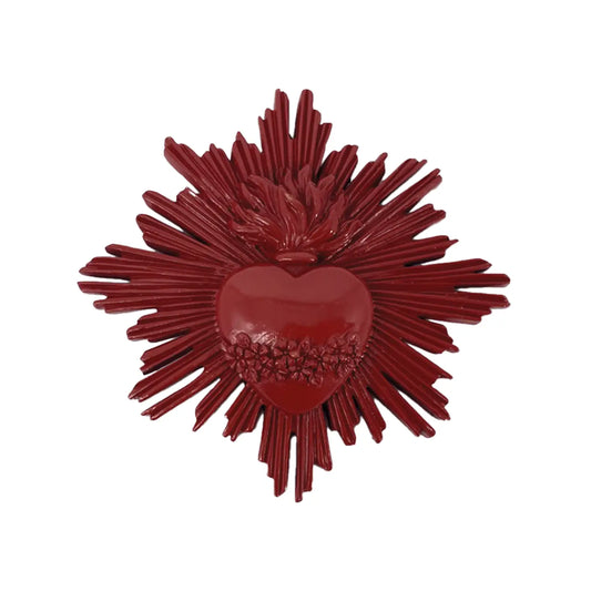 Cœur Ex-Voto Feng Shui – Rouge – Petit modèle